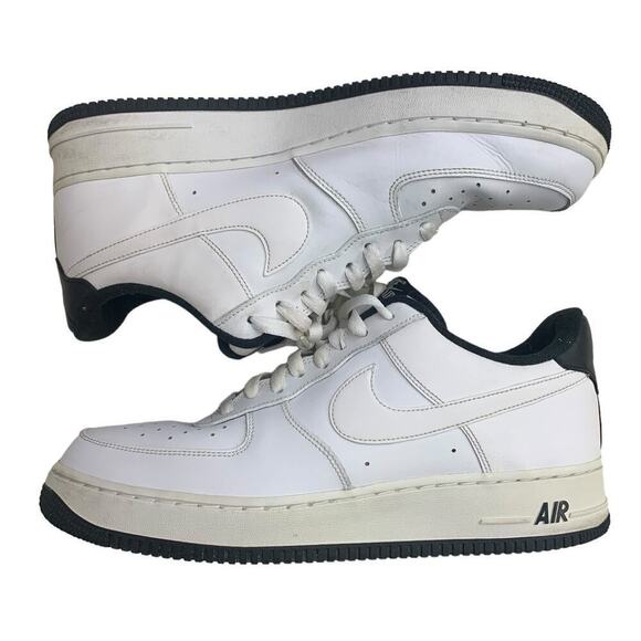 Nike Air Force 1 '07‎ Low White and Black OG Size 12 - Picture 8 of 9